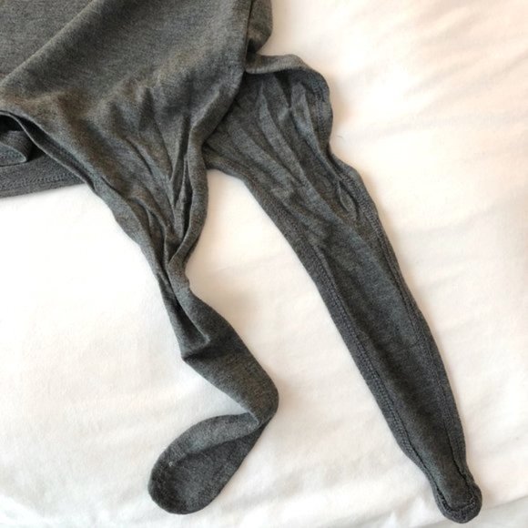 NWT A New Day Soft Side Tie Hem Long Sleeve Top Dark Heather Grey Size Small - Picture 13 of 16